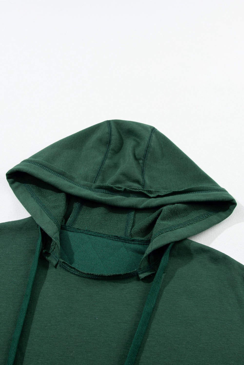 Parchment Quilted Patchwork Exposed Seam Hoodie