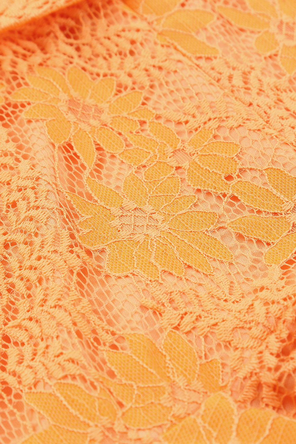 Pink Flutter Sleeve Wrap V Neck Floral Lace Short Dress
