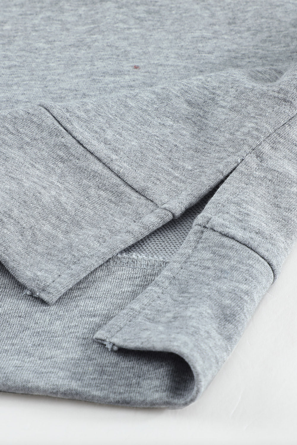 Colorblock Orange Contrast Stitching Sweatshirt with Slits