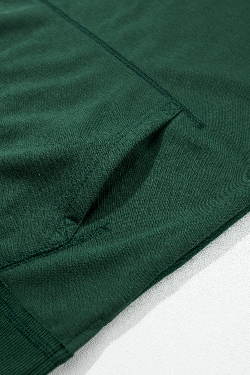 Parchment Quilted Patchwork Exposed Seam Hoodie