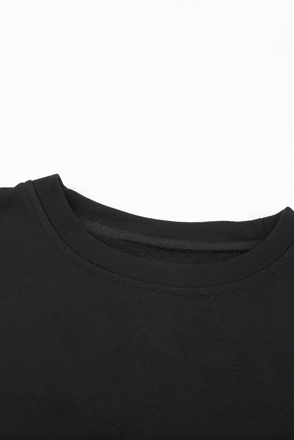 Colorblock Orange Contrast Stitching Sweatshirt with Slits