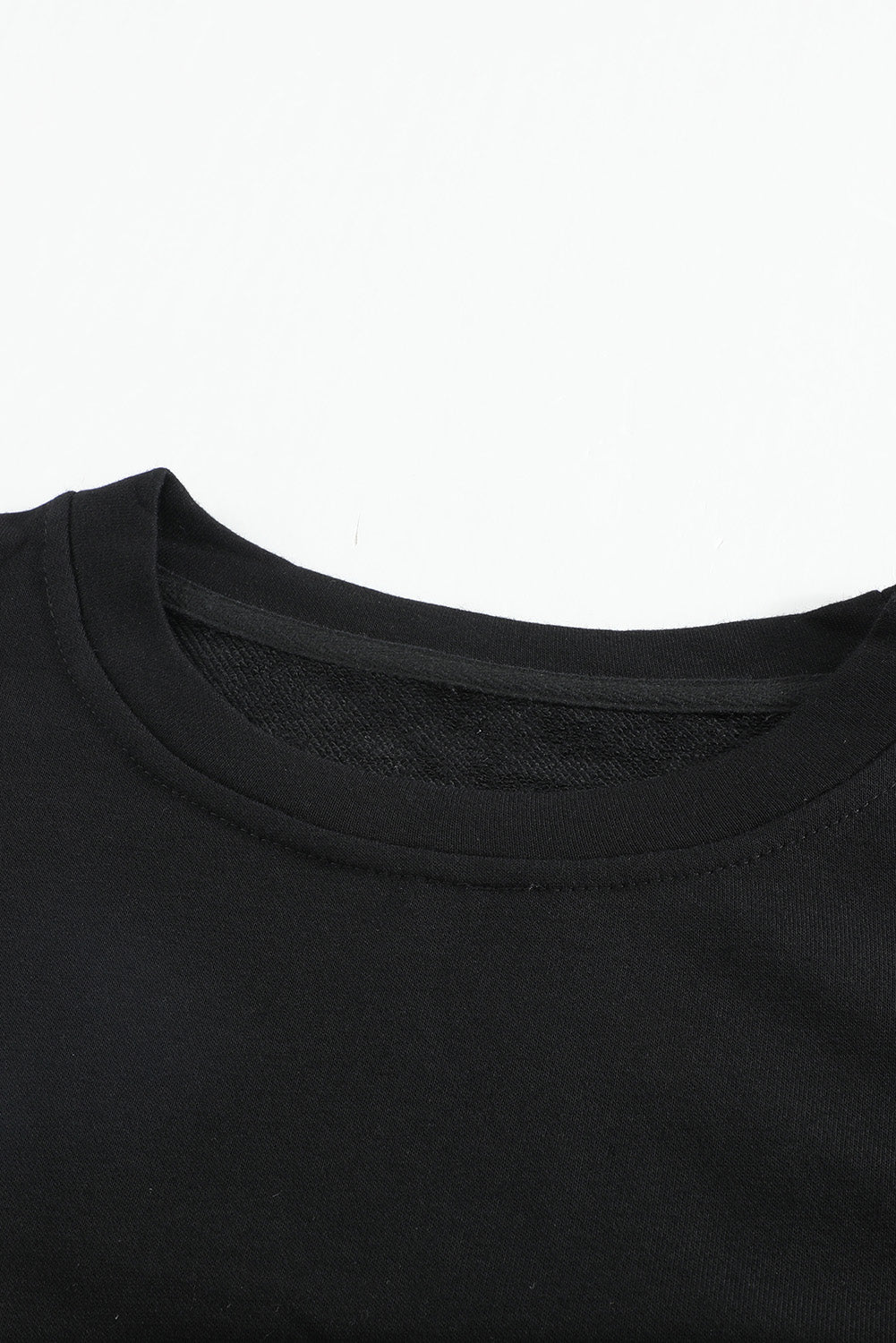 Colorblock Orange Contrast Stitching Sweatshirt with Slits