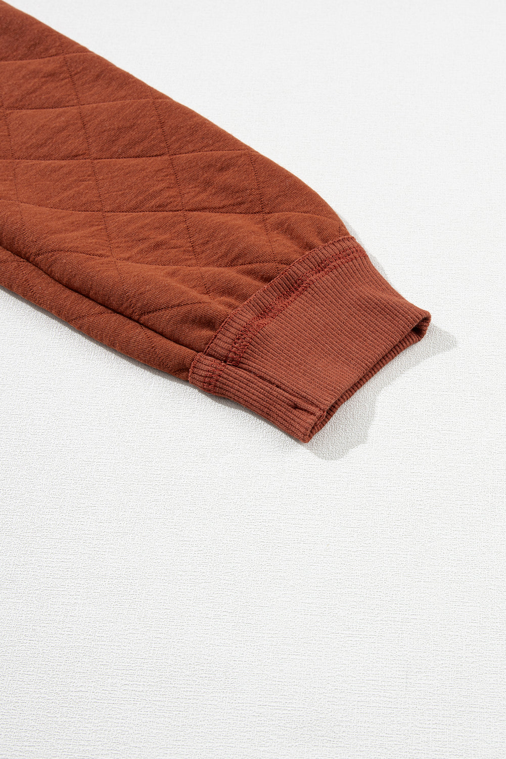 Parchment Quilted Patchwork Exposed Seam Hoodie