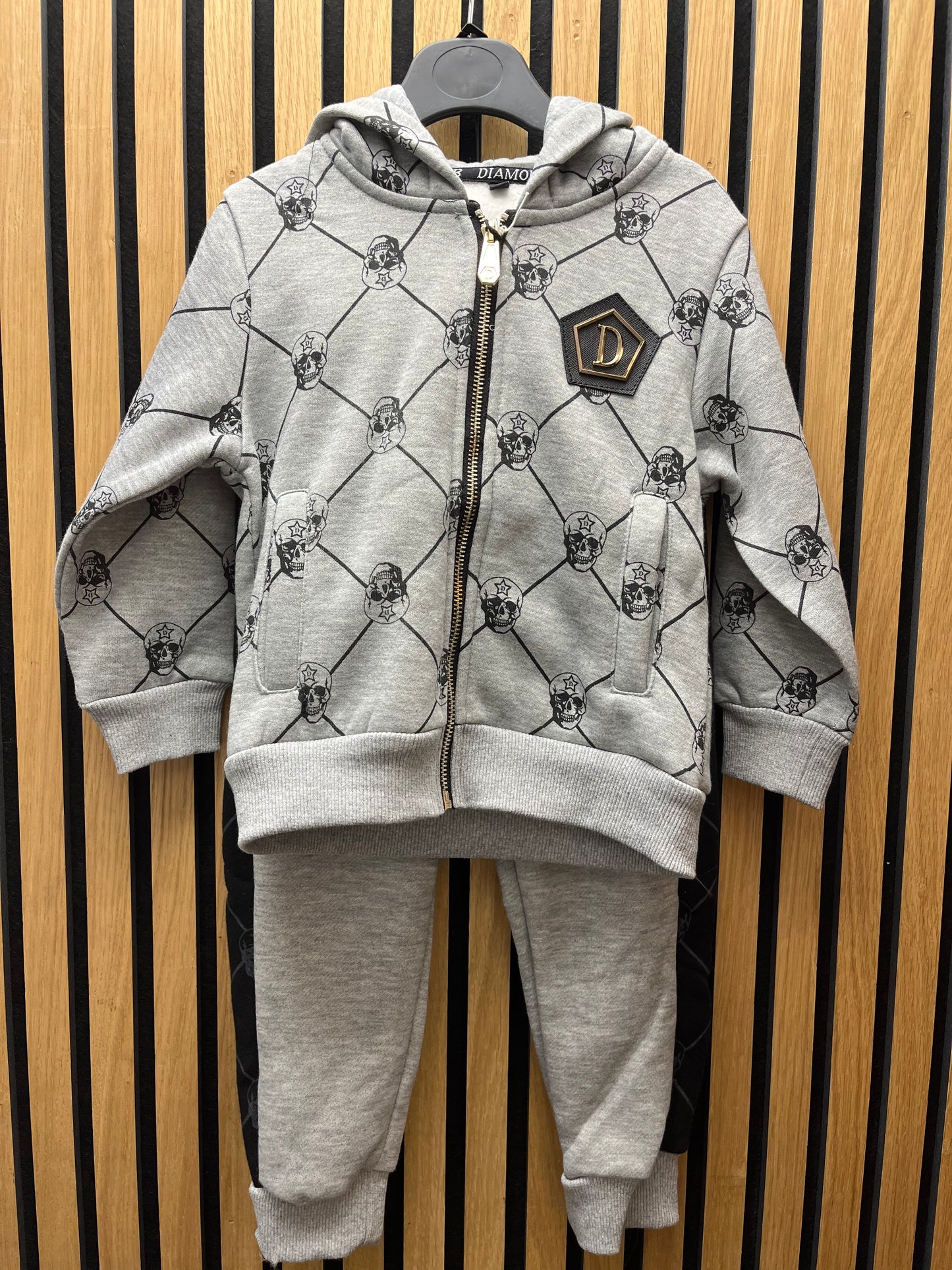 Grey Skull Tracksuit