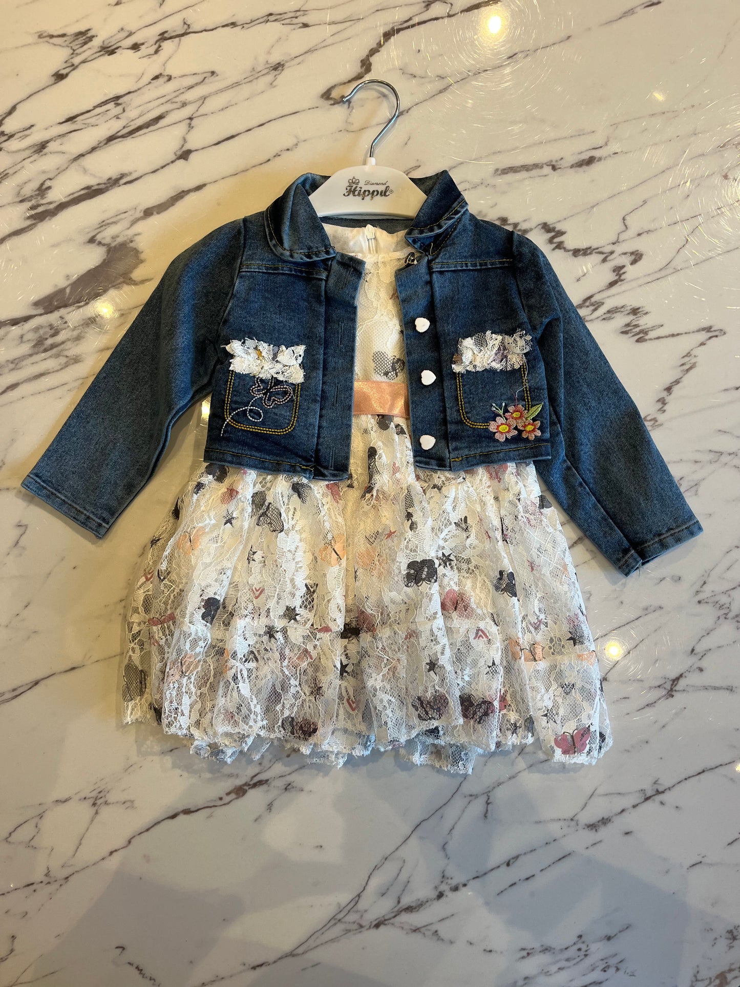 Denim floral